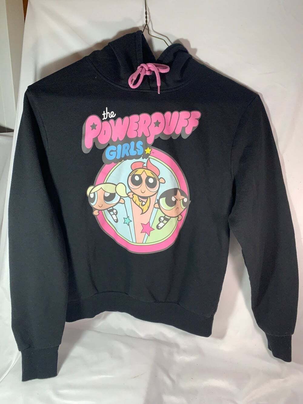 Power Puff Girls Black Hoodie Medium